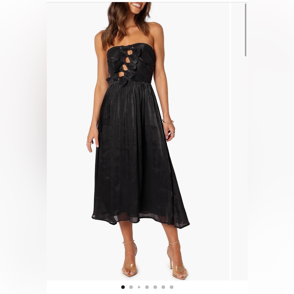 Petal & Pup Black Strapless Dress